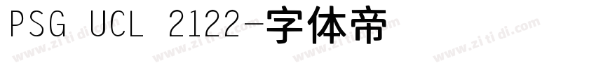 PSG UCL 2122字体转换